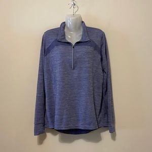 Purple long sleeve workout top